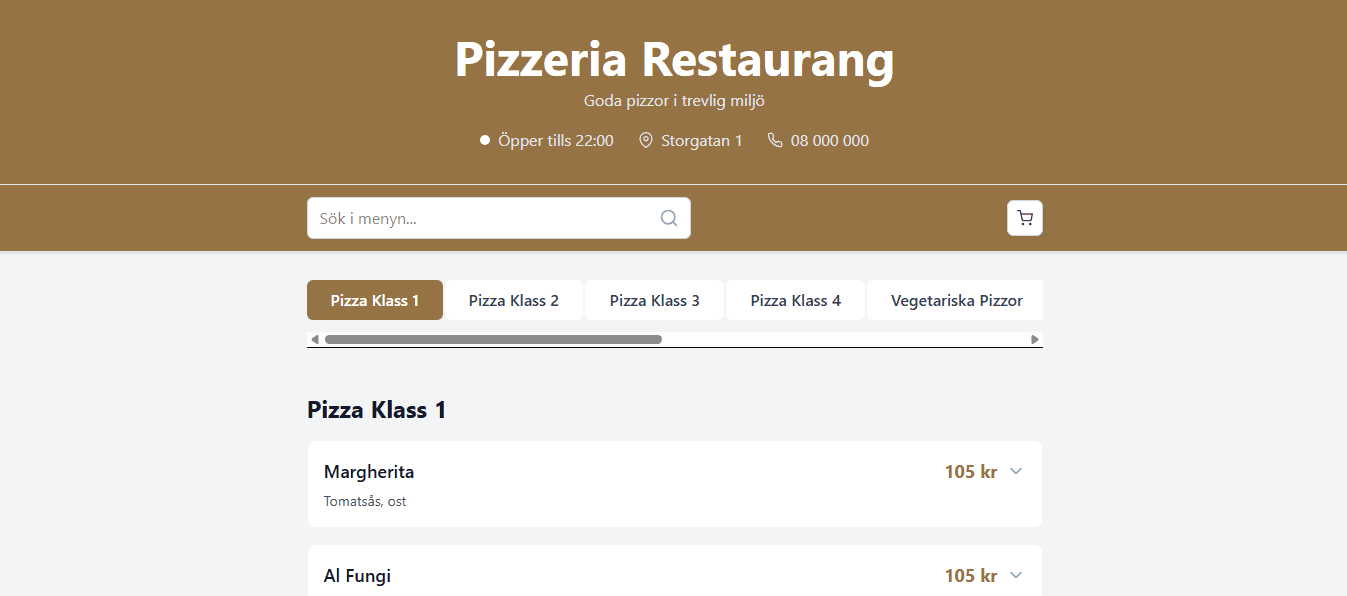 Pizza Ordering App